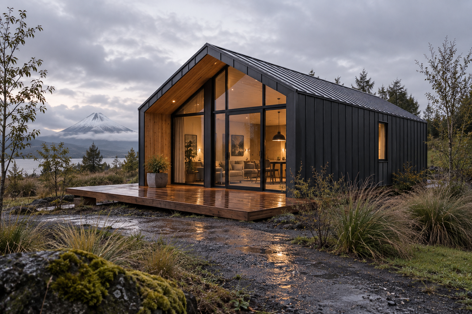 Fachada del modelo Nido de 48 m²